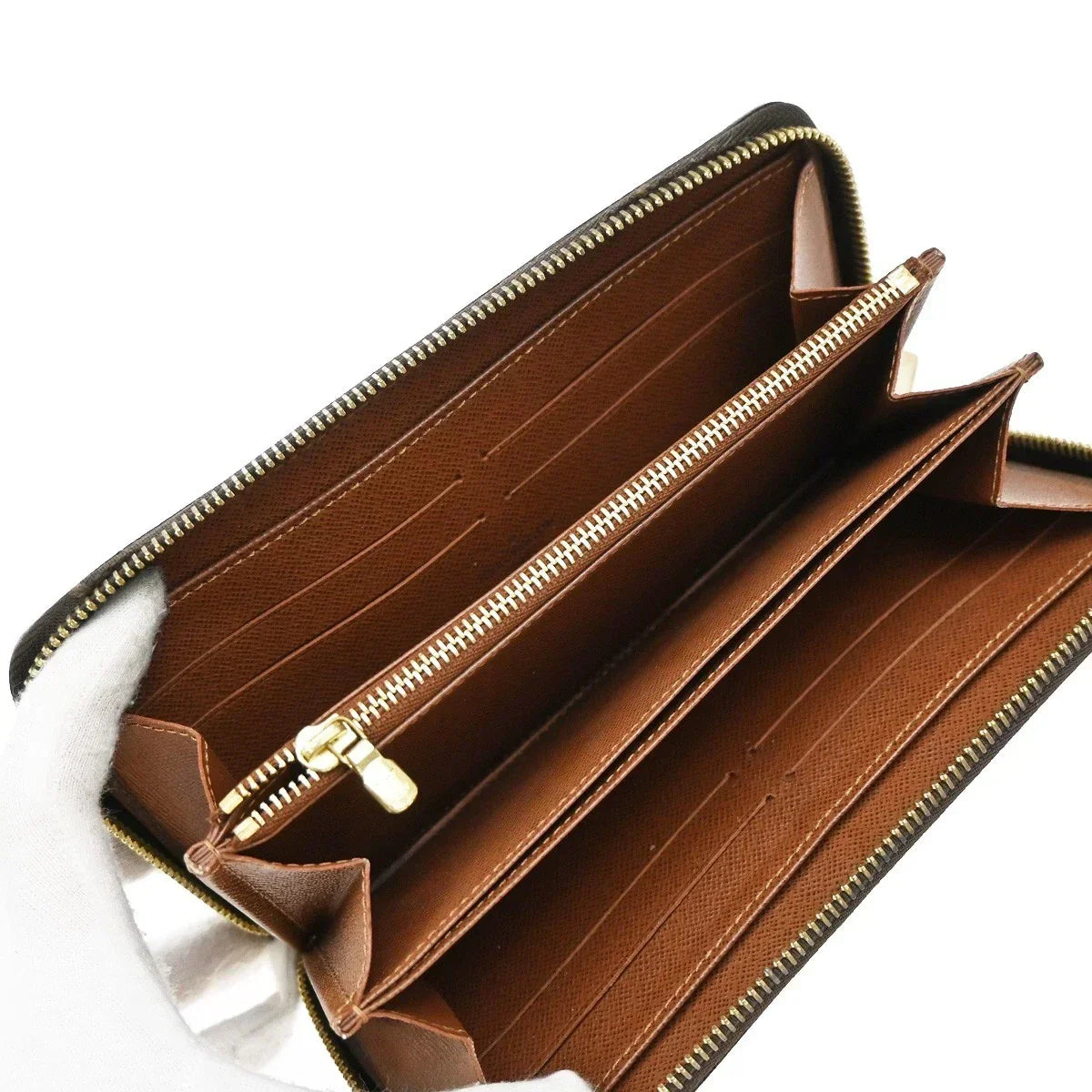 Louis Vuitton Monogram Zippy Long Wallet M60017 – Brown Leather Wallet