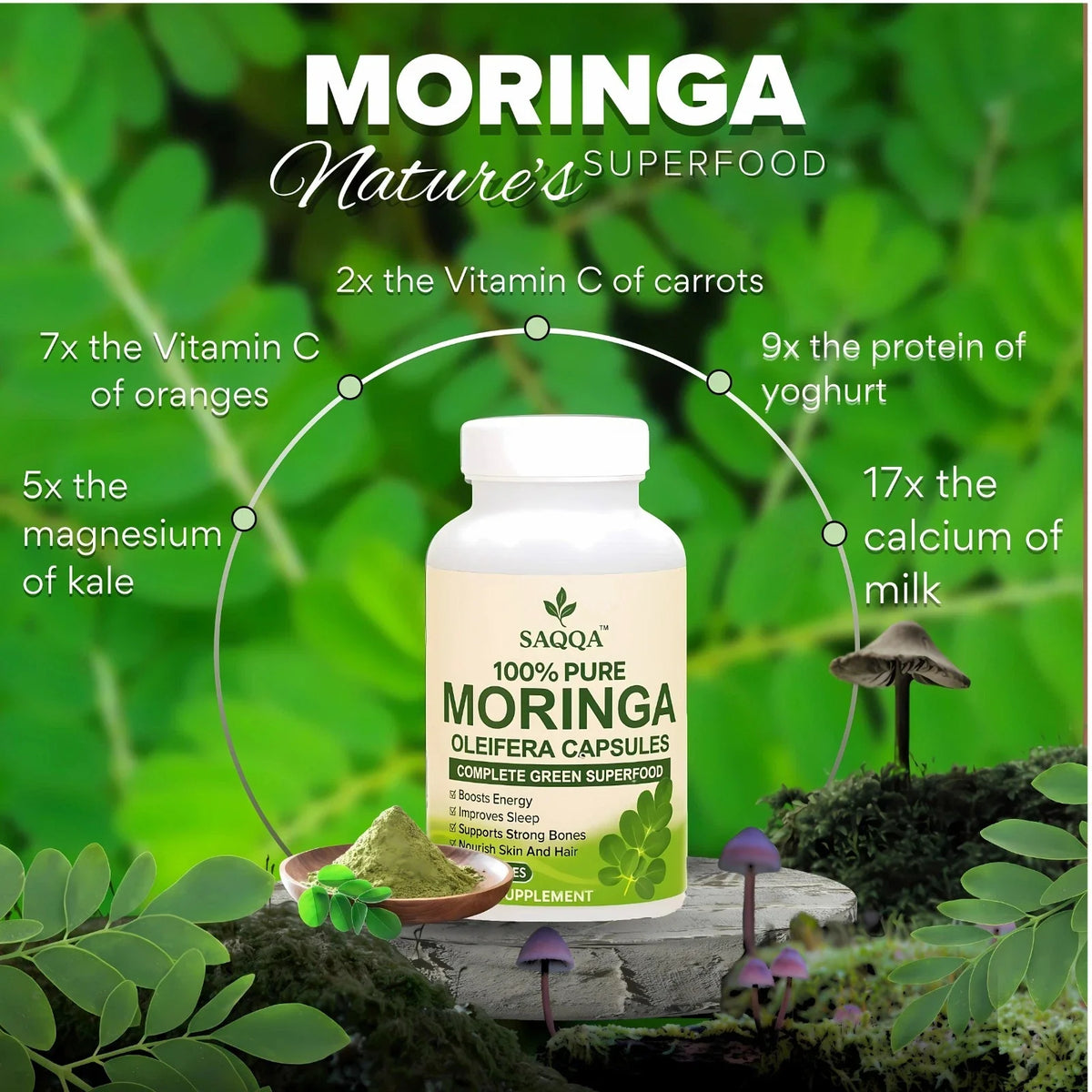 PURE MORINGA OLEIFERA CAPSULES