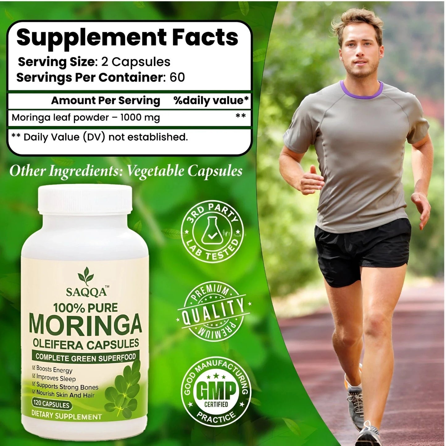PURE MORINGA OLEIFERA CAPSULES